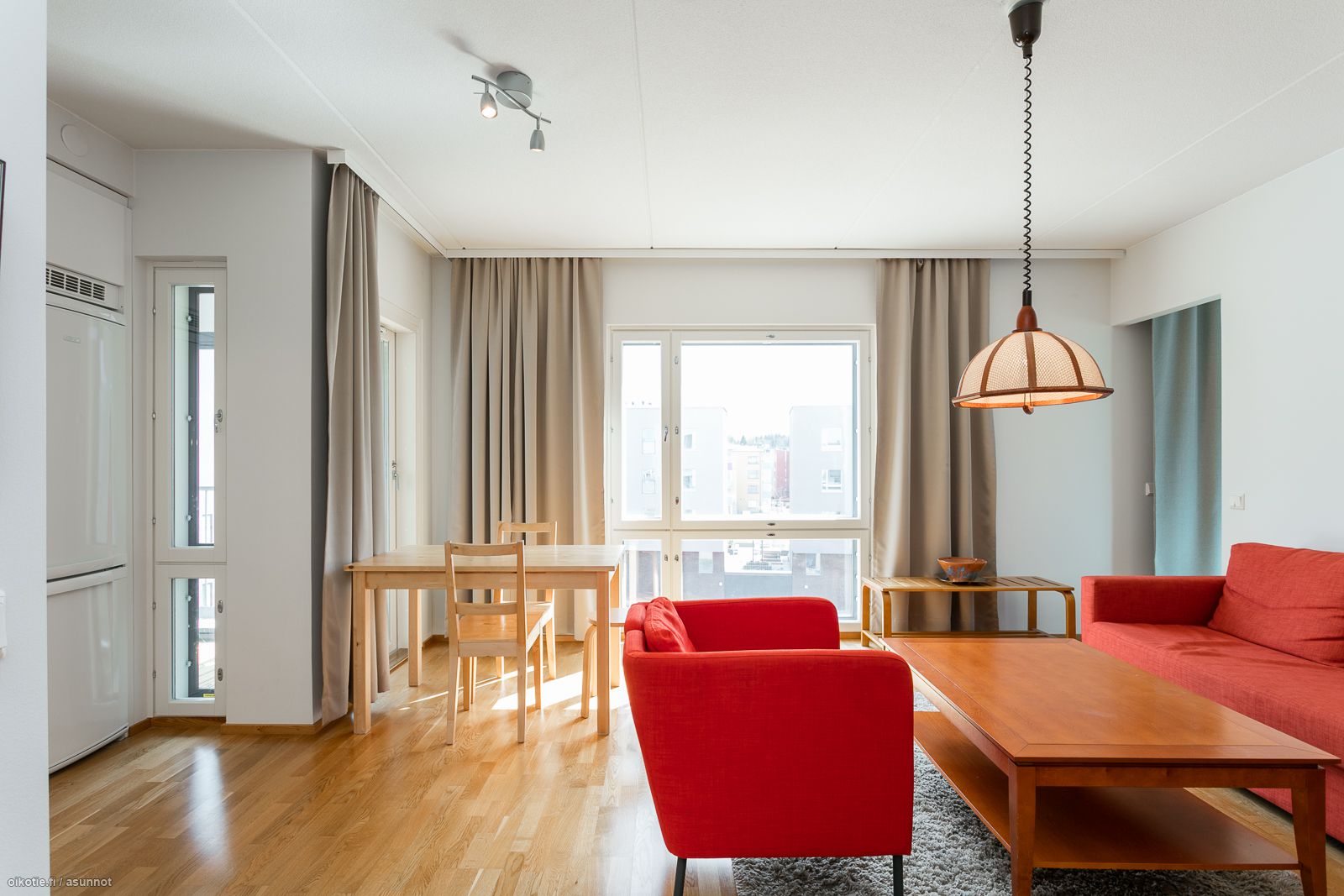 FULLY FURNISHED AND EQUIPPED 2 ROOMS, KITCHEN, BALCONY, SAUNA