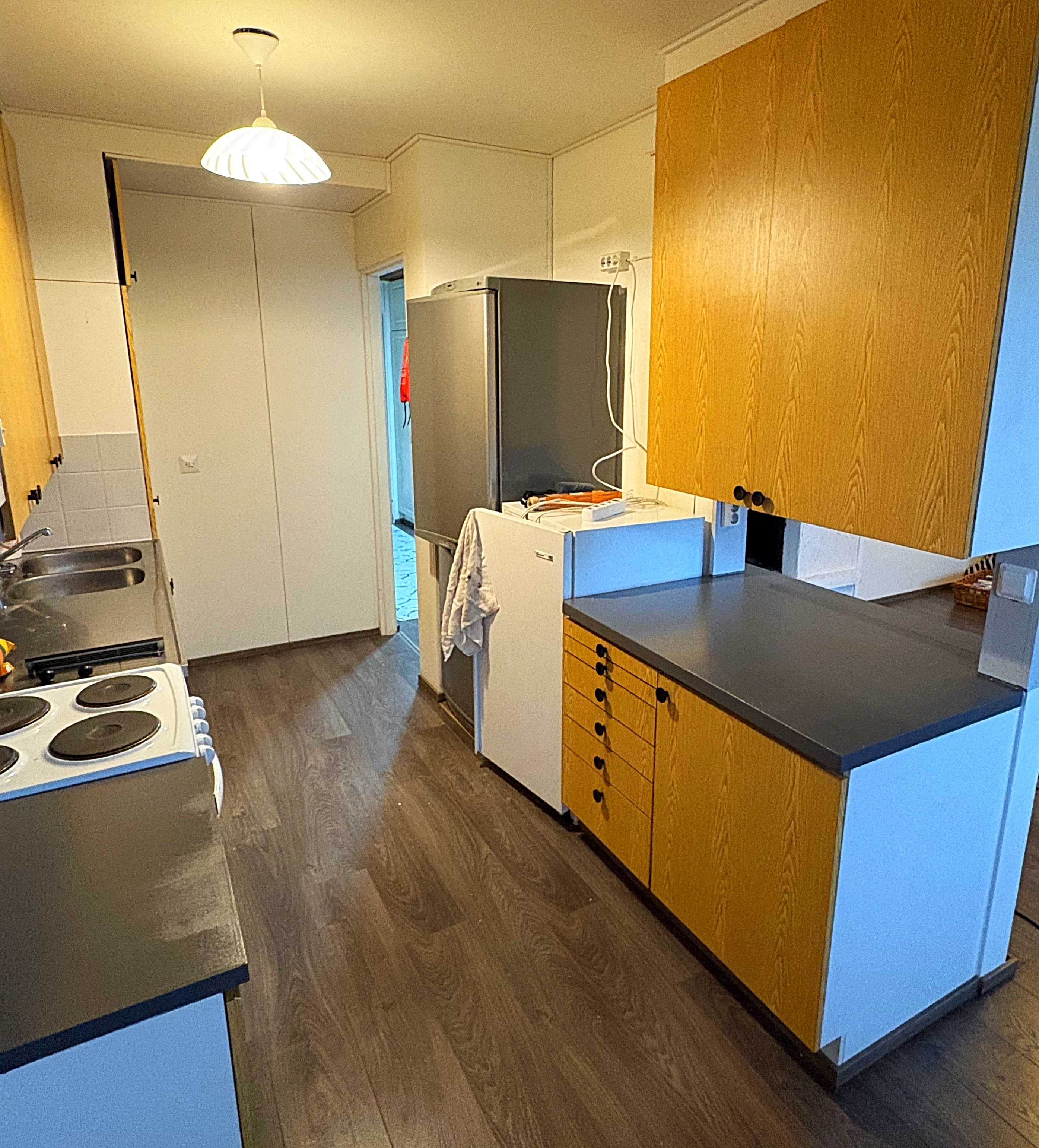 Hieno rivitaloasunto upealla paikalla